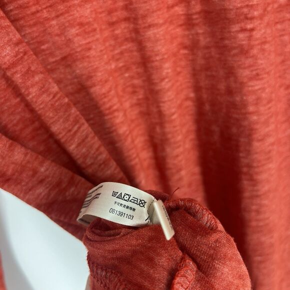 Free People Movement T Shirt Size XS Womens Red Keep Rolling Long Sleeve Top - Picture 9 of 9